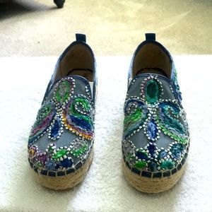 SAM EDELMAN EMBROIDERED PAISLEY SHOES